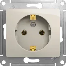 Розетка Systeme Electric Glossa GSL000943 (молочный)
