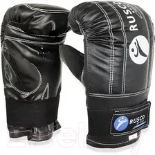 Тренировочные перчатки Rusco Sport к/з (S, черный)