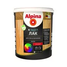 Лак Alpina Аква для стен и потолков (глянцевый, 2.5 л)