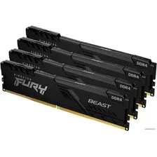 Оперативная память Kingston FURY Beast 4x16GB DDR4 PC4-25600 KF432C16BB1K4/64