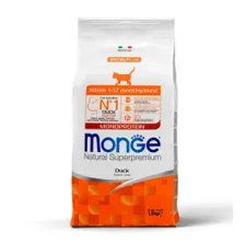 Сухой корм Monge Cat Speciality Line Monoprotein для котят и беременных кошек, из утки 1,5кг