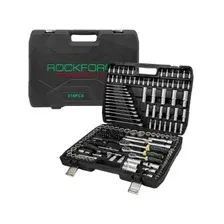 Набор инструментов 1/4, 1/2, 3/8 6 граней 216 предметов ROCKFORCE LIGHT