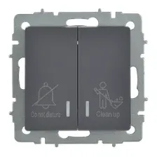 Выключатель IEK Brite BR-V20-2-10-K53 (графит)