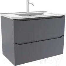 ЗОВ Тумба с умывальником Дион 100 D100LAFM7015MKV5-OL100 (графит матовый)