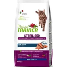 Сухой корм для кошек Trainer Natural Cat Adult Сухой корм для кошек с чувствительным пищеварением с форелью 1.5 кг