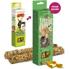 Лакомство для грызунов Little One Палочки с луговыми травами 2х55 г