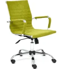 Офисное кресло TetChair Urban-Low (флок, оливковый)