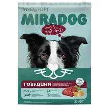Корм сухой Miradog с говядиной для собак средних крупных пород 2кг