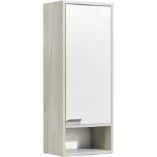 Акватон Шкаф-полупенал Флай 35 1A237903FAX1R (правый, белый/дуб крафт)