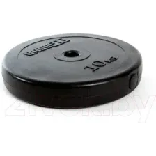 Диск для штанги BaseFit BB-203 (10кг, черный)