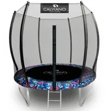 Батут пружинный с защитной сеткой Calviano 252 см - 8ft OUTSIDE master smile