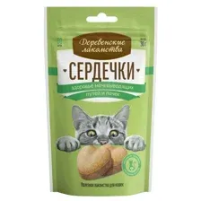 Деревенские лакомства Сердечки для мочевыводящих путей и почек 30 г