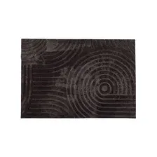 Ковер для жилой комнаты AksHome Geometry Faux Fur (160x200, геометрия, темно-серый)
