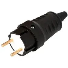 Вилка кабельная Bylectrica В6-387 (черный)