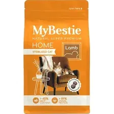 Сухой корм для кошек MyBestie Хоум Стерилизованный с ягненком / 4582-10-MBH-CAT (10кг)