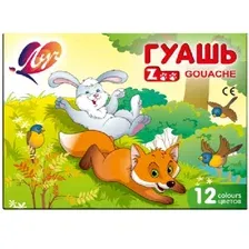 Гуашь ЛУЧ ZOO / 19С 1252-08 (12цв)