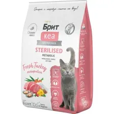 Корм для кошек Брит Кеа Sterilised Metabolic Monoprotein, 1067047, индейка, 7 кг