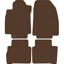 Комплект ковриков для авто Alicosta Nissan Tiida (седан / C11) 2007 - 2014 (коричневый, сота)