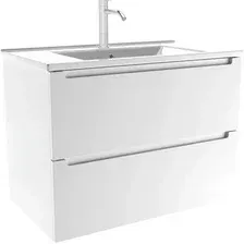 ЗОВ Тумба с умывальником Дион 80 D80LWP0M9003MKV5-OL80 (белый матовый)
