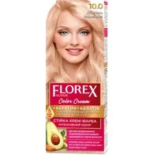 Крем-краска для волос Florex Super Кератин тон 10.0 шампань