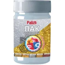 Лак декоративный с блестками Palizh, серебро, 0,2 кг, №191