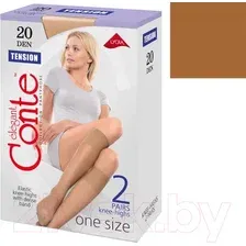 Гольфы Conte Elegant Tension 20 (р.23-25, bronz, 2 пары)