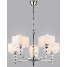 Люстра Ambrella LH71321/5 SN/WH (никель/белый)