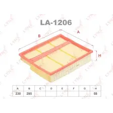 Воздушный фильтр LYNXAUTO LA-1206