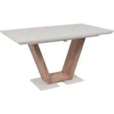 Кухонный стол Аврора Торонто 140-171.5x80 (камень белый Greys white/Ель умбра)