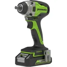 Аккумуляторный гайковерт Greenworks GD24IW400 бесщеточный 24V 400Нм / 3802907 (без АКБ и ЗУ)