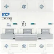 Выключатель автоматический ETP ВА 47-100 3P 80А (C) 10kA 11559