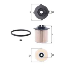 Фильтр топливный KNECHT/MAHLE KX265D