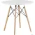 Кухонный стол Stool Group Eames DSW D90 (белый)