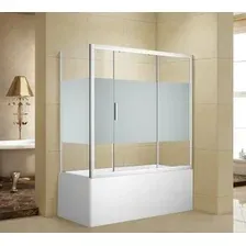 Стеклянная шторка для ванны Aquanet Practic AE10-B-165H150U-CP (прозрачное стекло/шелкография)