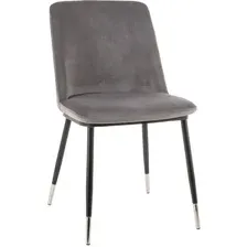 Стул Signal Jill Velvet (bluvel 14 серый/черный/хром)