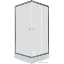 Душевой уголок Triton Вента-Блэк 80x80 (хром, с поддоном)