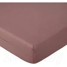 Простыня АртПостель Какао на резинке 981 (90x200)