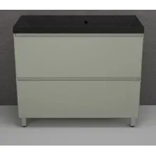 Symbolite Тумба под умывальник Манхэттен 100 Plus 2 ящика  Line 100x48 (олива/антрацит)