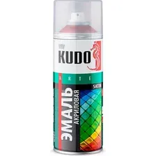 Эмаль Kudo Универсальная акриловая Satin RAL 8017 / KU-0A8017 (520мл, коричнево-шоколадный)