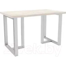 Обеденный стол Hype Mebel Триног 125x75 (белый/древесина белая)