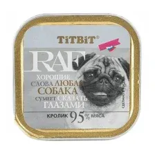 Консервированный корм для собак TiTBiT RAF Кролик 100 г