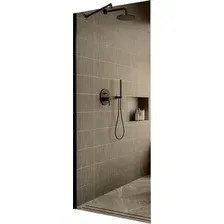 Душевая стенка MaybahGlass 109x195 MGD-678-6ш (бронзовое стекло/черный)