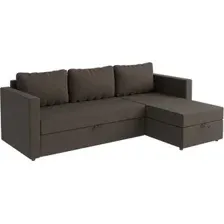 Угловой диван Mio Tesoro Тилаус короткий подлокотник (Brown)