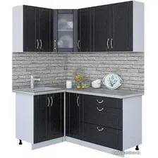 Готовая кухня Интерлиния Мила Крафт 1.2x1.7 (дуб английский)