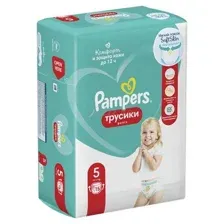 Подгузники-трусики детские PAMPERS Pants Junior (12-17 кг) для мальчиков и девочек, 15 шт