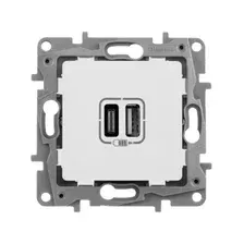 Розетка USB Legrand Etika 672236 (белый)
