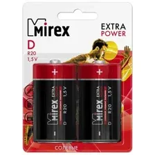 Комплект батареек Mirex 23702-ER20-E2 (2шт)