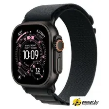 Умные часы Apple Watch Ultra 3 LTE 49 мм (титановый корпус, черный/черный, текстильный ремешок разме