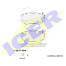 Тормозные колодки Icer 181657700