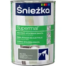 Эмаль Sniezka Supermal Emalia Olejno-Ftalowa 800 мл (светлый пепельный)